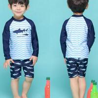 Traje de baño de dos piezas para niños, manga larga con protección solar antiultravioleta para niños - details 2
