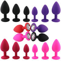 Tapón Anal de silicona para hombre y mujer, tapón sexual Unisex, 3 tamaños diferentes, entrenador Anal, S/M/L, 100% - details 0