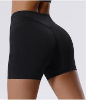 Pantalones cortos atléticos elásticos para mujer, pantalones cortos de entrenamiento suaves y duraderos con costuras planas, perfectos para Fitness o correr - details 15