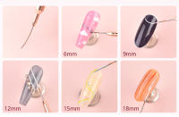 KADS pincel para uñas con mango de madera, delineador fino, 5 tamaños diferentes, cabezal duradero y mango resistente - details 5