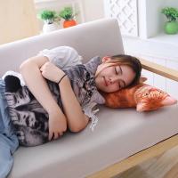 Juguetes de peluche de gato 3D realista, muñeco de Animal suave, almohada de simulación para dormir, cojín de sofá de gato 3D, muñeca de dibujos animados, regalo de decoración del hogar - details 3
