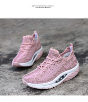 Zapatos deportivos de marca para mujer, zapatos de suela gruesa, zapatos de plataforma con tejido volador, zapatos tonificadores para mujer, zapatillas de deporte con cuña, zapatos con balancín transpirables - details 10