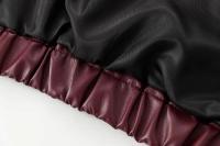 Chaqueta Bomber de Cuero Falsito para Mujer Abrigo de Invierno con Cremallera - details 11