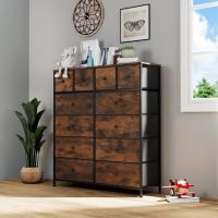 Vestidor para dormitorio, unidad organizadora de almacenamiento con tela, marco de Metal, 12 cajones, vestidores y cofres de cajones para pasillo, entrada - details 14