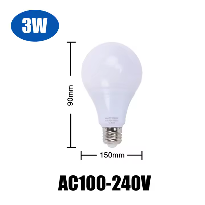 Bombilla LED de Alta Eficiencia Vela de Luz Blanca Ahorro de Energía Sin Parpadeo - 1