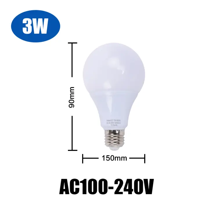 Bombilla LED de Alta Eficiencia Vela de Luz Blanca Ahorro de Energía Sin Parpadeo - 1