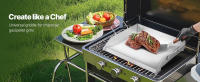 SucceBuy Plancha superior plana de acero inoxidable de 18 x 16 pulgadas para barbacoa y cocina - details 0
