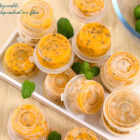 Taza de salsa desechable para llevar, contenedores de plástico transparente con tapas con bisagras, tazas de plástico reutilizables, caja de pintura de pigmento, 50 piezas - details 5