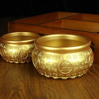 Tesoro de cobre puro Feng Shui, escritorio de oficina, adornos de bronce y Metal, olla de latón, área escénica, lote de artesanías - details 3