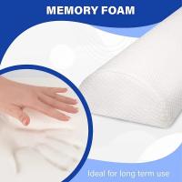 Almohada cómoda para piernas, espalda y cabeza, funda de algodón de espuma viscoelástica, almohada de soporte Lumbar para almohada semirrolo - details 4