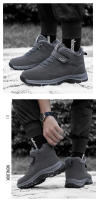 Botas de nieve zapatos de algodón engrosados ​​apilados de invierno para hombres y mujeres zapatos altos de tubo medio cálido - details 6