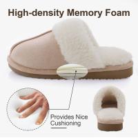 Zapatillas mullidas de invierno para mujer, zapatos peludos y peludos para el hogar, Zapatillas de casa de piel sintética, Zapatillas de felpa para interior, cómodas y cálidas, zapatillas planas silenciosas - details 24
