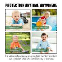 Barra de protección solar Mineral para niños, protección solar duradera, antiquemaduras solares, refrescante, suave y nutritiva, SPF50 +, barra de protección solar facial - details 2