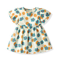 Vestido de Princesa de Manga Corta con Flores Estilo Coreano para Bebé Niña Pastoral Floral de Verano 2025 a la Moda. - details 0