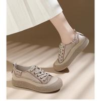 Zapatos Deportivos de Cuero de Vaca para Mujeres Versátiles para Primavera y Verano Diseño Casual - details 15