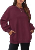 Sudadera holgada de manga larga con cuello redondo para mujer - details 25