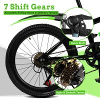 Bicicleta de Montaña de Acero Inoxidable con 7 Velocidades Ajuste de Altura Kettle+Soporte - details 2