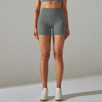 Pantalones cortos deportivos para mujer, mallas transpirables de cintura alta para yoga, correr, ciclismo, entrenamiento, gimnasio, verano - details 18