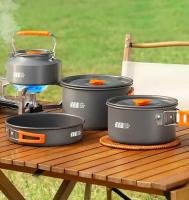 TXZ Camping al aire libre-Juego de utensilios de cocina Caldera Sartén de agua Olla de sopa Encendedor de fuego Almacenamiento Accesorios de transición - details 3