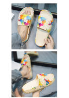 Zapatillas de verano para mujer, zapatos de playa al aire libre, sandalias suaves de EVA, plataforma gruesa, zapatos antideslizantes de ocio para baño interior para mujer - details 8