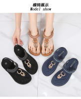 Sandalia Plana Mujer 2025 Boho Chic con Hebillas Metálicas de Lujo - Zapatos de Verano Cómodos para Playa, Fiesta y Diario, Moda Primavera-Verano Elegante - details 4
