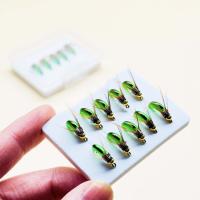 5 uds/10 Uds pesca moscas húmedas cabeza de cuentas de latón biónicos Ninfa Scud mosca insecto gusano insecto artificial pesca con mosca cebo salmón trucha BassFishing gancho señuelo de pesca con mosca - details 10