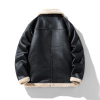 Abrigos gruesos de lana para hombre, chaquetas cómodas sencillas de Color sólido, con cuello vuelto, a la moda, novedad de invierno, 2024 - details 6