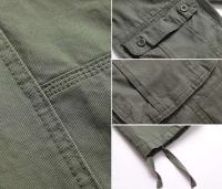Nuevos monos de algodón a la moda para hombre, pantalones rectos con cremallera, pantalones de trabajo largos informales holgados de talla grande con seis y 6 bolsillos - details 15