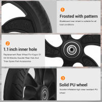Rueda trasera de repuesto para patinete eléctrico Kugoo S1, S2, S3, buje trasero y neumáticos, accesorios de repuesto - details 7