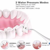 Irrigador bucal portátil inalámbrico L ä chen 3 modos, estación de carga inalámbrica USB, hilo dental impermeable IPX7, equipado con 5 - details 9