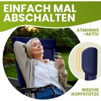Sillas de Jardín Plegables de Aluminio con Respaldo Alto Ajustable 7 Posiciones, Apoyabrazos Transpirables, Portátiles, Silla de Camping para Jardín y Terraza - details 6
