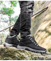 Botas de senderismo antideslizantes para hombre, zapatos de acampada al aire libre, senderismo y Trekking con cordones, zapatillas de caza y escalada, gran oferta - details 23