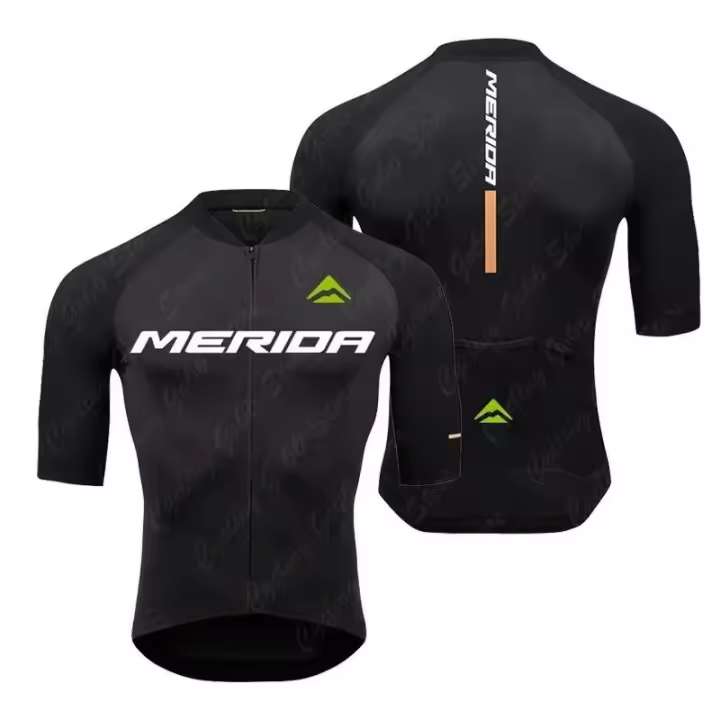 Merida - Conjunto Verano Manga Corta Hombre, Camiseta Montaña, Ropa Transpirable, Uniforme Bicicleta MTB - 1