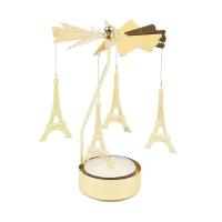Velas Giratatorias de Metal en Formas de Copo de Nieve y Ángel Portavelas para Té Romántico, Boda, Decoración del Hogar en Navidad - details 27