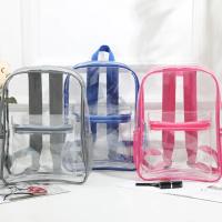 Mochila transparente de gran capacidad, Bolsa Escolar impermeable con cremallera, mango suave Visible, de Pvc, para exteriores - details 13