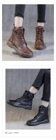 Botas cortas de realce interior de cuero botas de caballero finas de suela gruesa zapatos de mujer versátiles - details 17
