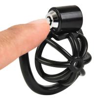 Jaula masculina, juego de jaula de castidad para pájaros, cinturón con cerradura, 5 anillos, sujeción del pene, esclavo, juguete sexual masculino - details 1