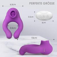 Juguetes Sexuales para Parejas con 3 Motores, Anillo Vibrador para El pene con 7 Modos de Vibración y Modo Lengua Vibrador - details 2