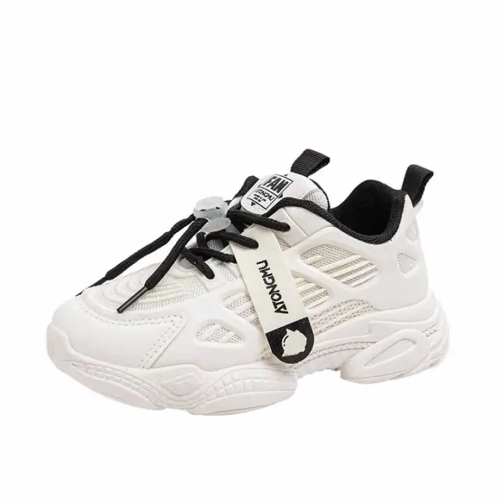 2025 primavera y verano nuevos zapatos deportivos para niños zapatos de malla transpirable para niñas zapatos para niños medianos y mayores zapatos casuales de suela suave - 1