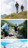 Bastón plegable para exteriores, bastones de Trekking portátiles para acampar, Alpenstock telescópico ajustable para senderismo y montañismo - details 9