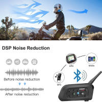 Intercomunicador Bluetooth V6 Pro para Casco de Motocicleta con Comunicación Inalámbrica de 1200M para 6 Riders Estéreo Impermeable 850mAh - details 7