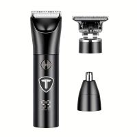 Cortadora de pelo profesional para hombres, recortadora de ingle y cuerpo, Afeitadora eléctrica reemplazable, máquina de aseo multifuncional - details 8