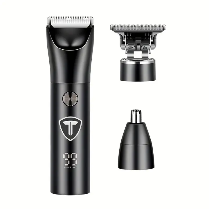 Cortadora de pelo profesional para hombres, recortadora de ingle y cuerpo, Afeitadora eléctrica reemplazable, máquina de aseo multifuncional - 1