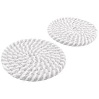 Posavasos absorbentes para bebidas, juego de posavasos tejidos de algodón para decoración del hogar, 8 piezas, 4 colores - details 6