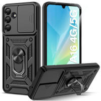 Compatible con SAMSUNG GALAXY A16 4G / 5G Armor Case Cubierta Deslizante para Cámara, Armadura Reforzada a Prueba de Golpes, Grado Militar, con 360 - details 0