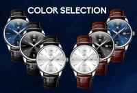 Reloj de Pulsera de Cuarzo de Lujo para Hombres OLEVS Reloj de Cuero de Alta Calidad - details 5