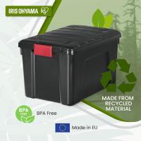 Caja de almacenamiento de plástico grande Caja de garaje de 60 l Lote de 3 SIA-60 Negro Apilable - details 26
