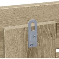 Cabecero de Madera reciclada DM con Patas Estilo Palet Horizontal Cama Palets Herrajes incluidos (150cm, Acabado Mármol) - details 9