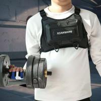Bolsa deportiva Fanny Pack Bolsa táctica grande para el pecho Correa ajustable Transpirable para entrenamientos Ejercicio - details 12