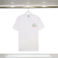 Camiseta de Verano de Algodón Puro Ajuste Suelto, Cuello Redondo, Estilo Casual para Hombres - details 0